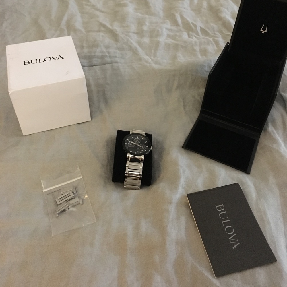 Men's bulova stainless steel watch